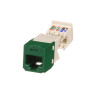 Mini-Com® TX6™ PLUS TG Style UTP Jack Module Green