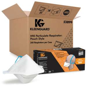 KIM53899, Kimberly Clark, KleenGuard N95 Respirator, Regular Size, White