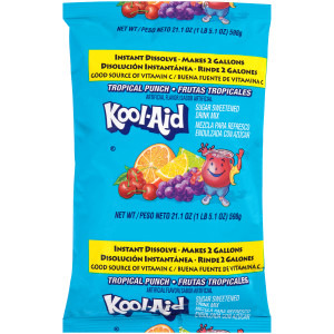 KOOL-AID Tropical Punch Powdered Drink Mix, 21.1 oz. Pouch (Pack of 15) image