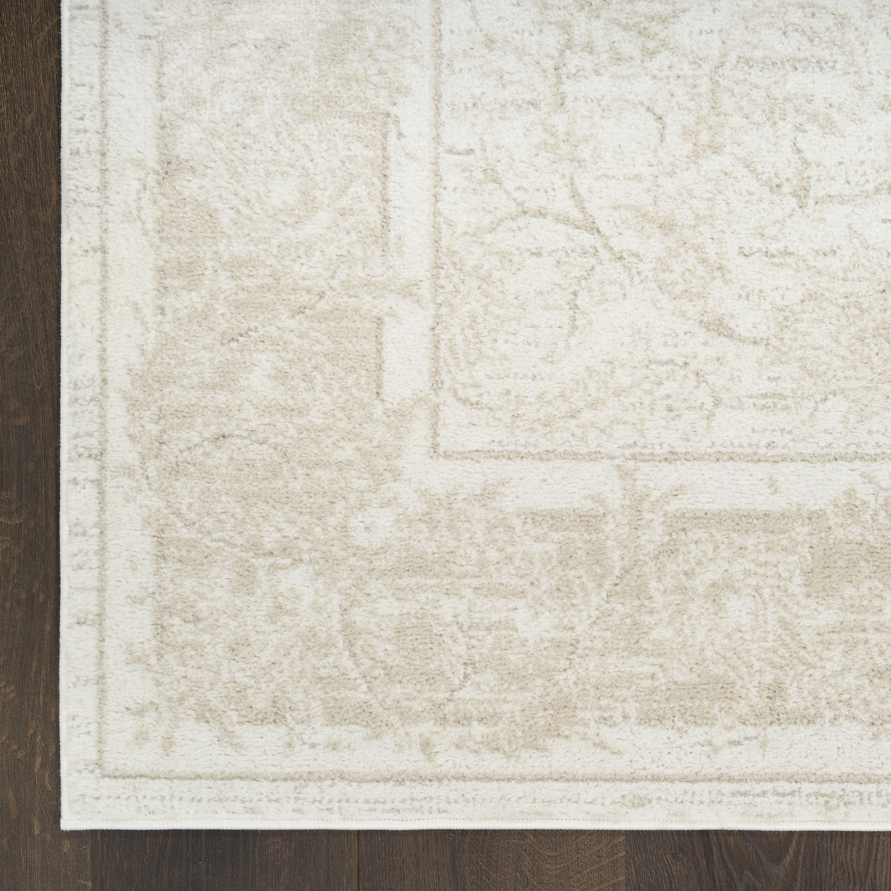 Nourison Dekor 7'10" x 9'10" Ivory Taupe Vintage Indoor Rug