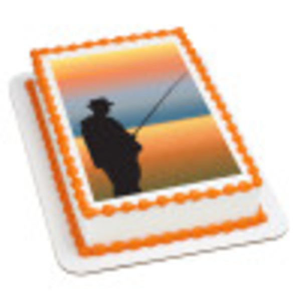 Fishing PhotoCake® Edible Image® DecoPac