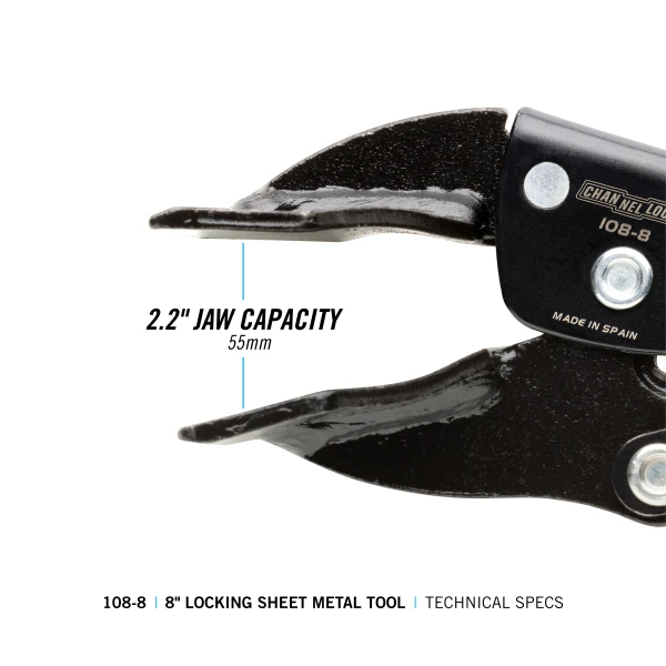 108-8 8-inch Sheet Metal Locking Pliers
