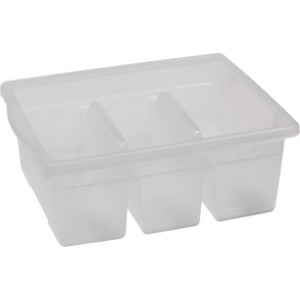 Leveled Reading Large Divided Book Tub, Clear