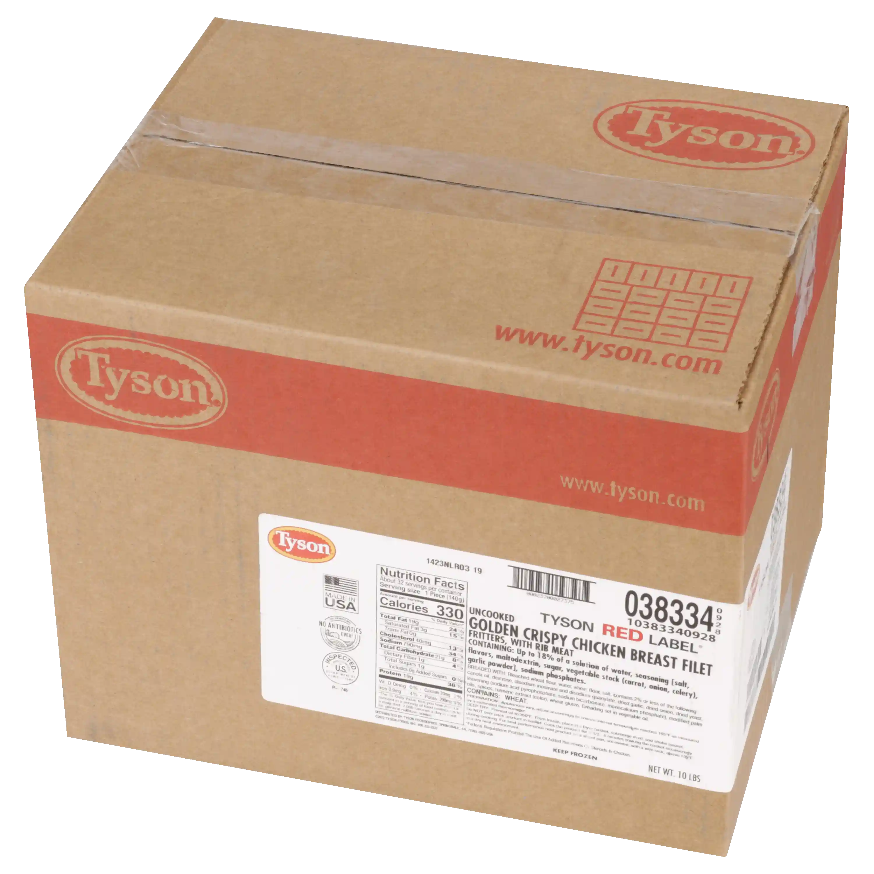 Tyson Red Label® Uncooked Golden Crispy Chicken Breast Filet Fritters, 5 oz._image_5