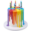 10 Multi Crayon Shaped Candles DecoPac