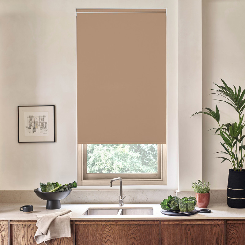 Acacia Blackout Sand Roller Blind