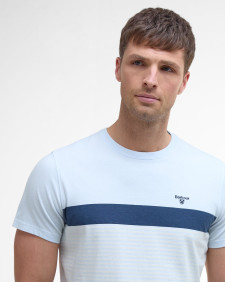 Braeside Striped T-Shirt Bleached Blue