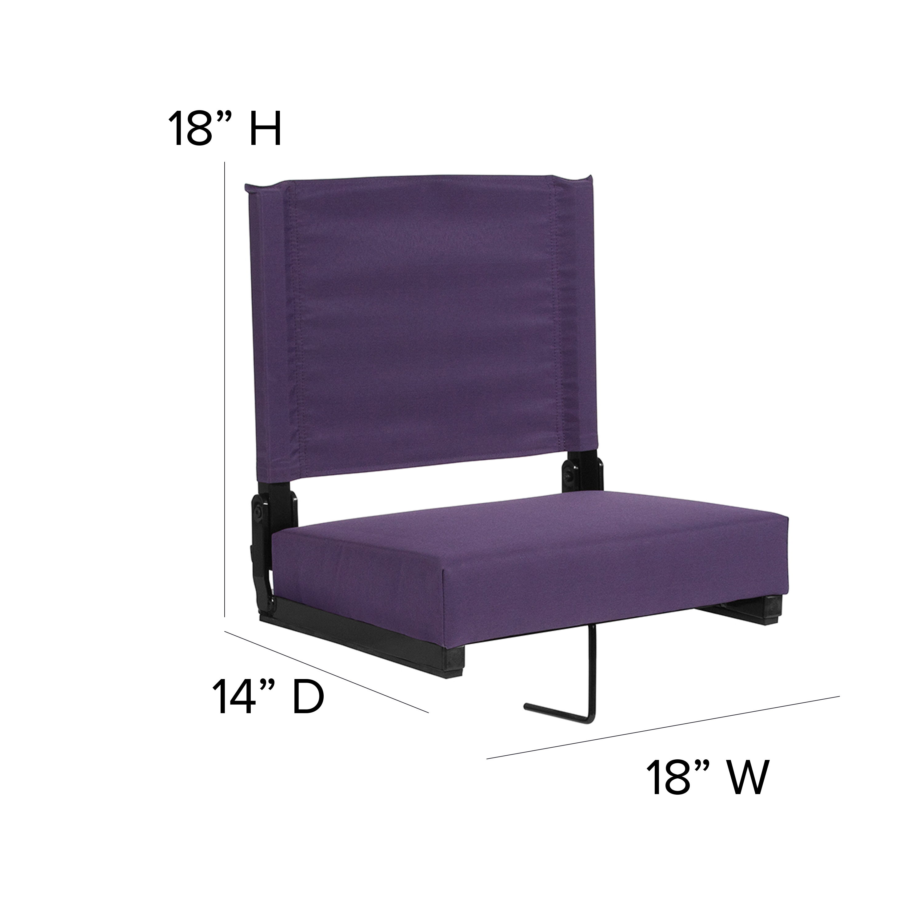 Juego de 2.500 lb. Silla de estadio ligera clasificada con asiento ultra acolchado, azul marino... - Imagen 124 de 175