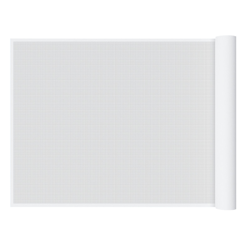 1/4" Graph Paper Roll, 36" x 120", Black
