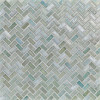 Agate Alassio 1/2×1 Herringbone Mosaic Pearl