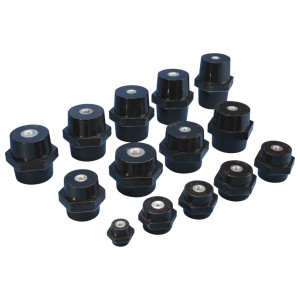 ISO Low Voltage Insulators, Imperial Thread, 2 in., 2 in. Hex Width, 2.31 in., 1/2 UNC Thread
