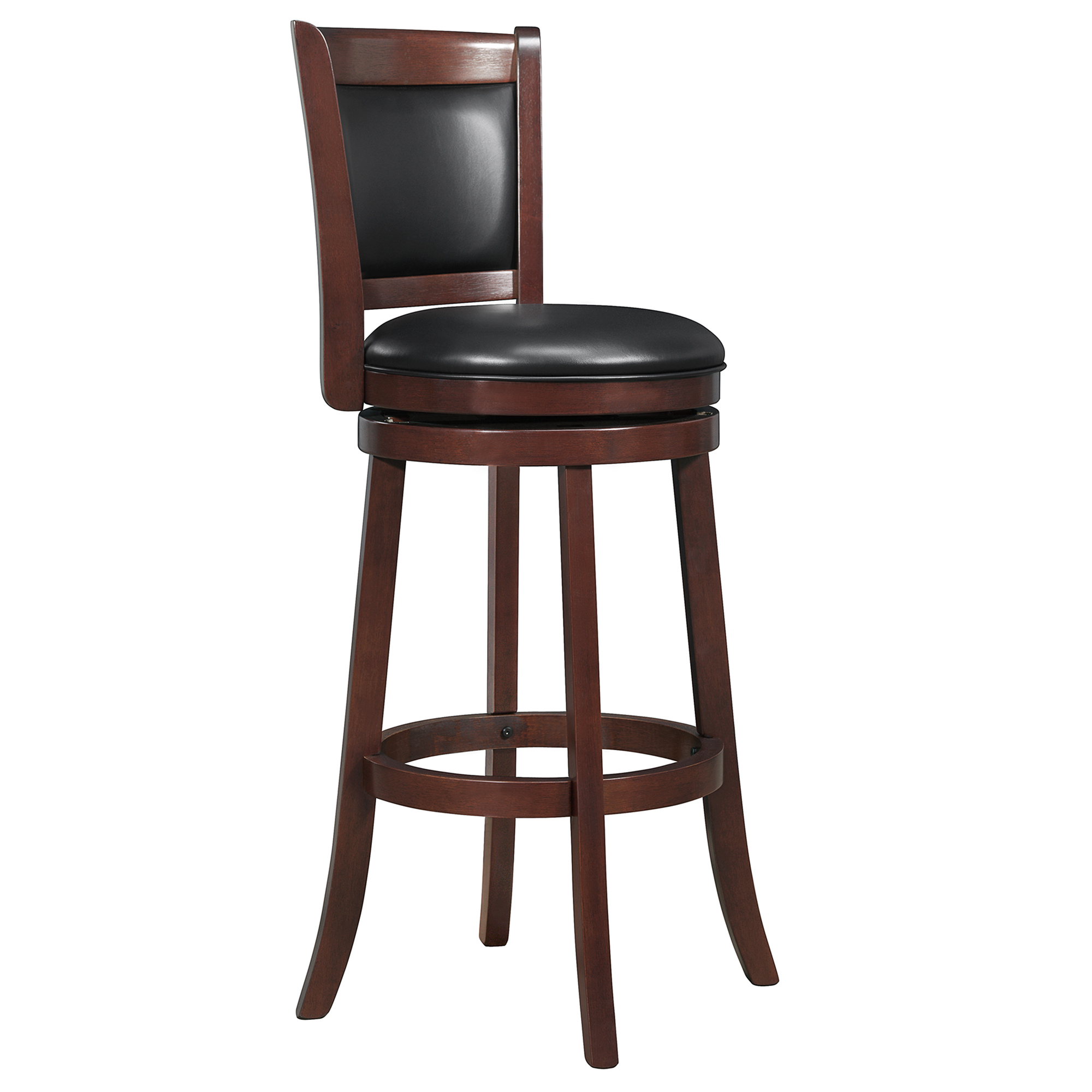 Panel Back Linen Swivel 29-inch High Bar Stool