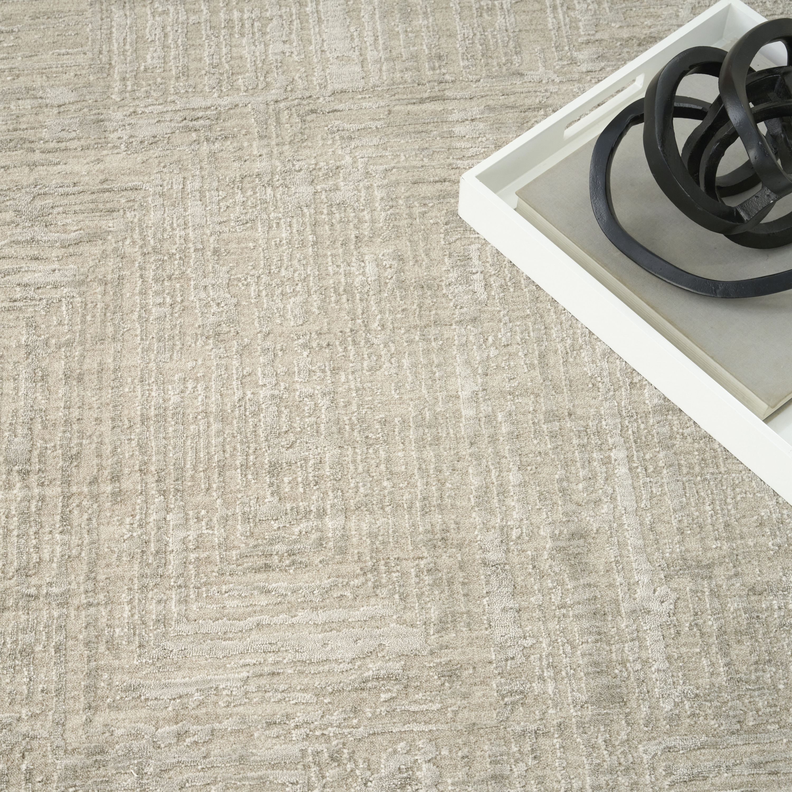 DKNY DK014 Madison Square 9' x 12' Grey Modern Indoor Rug