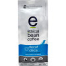 Ethical Bean Fairtrade Organic Coffee, Decaf Dark Roast, Whole Bean Coffee