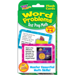 Word Problems Test Prep Math, Grades 4-6 Challenge Cards&reg;