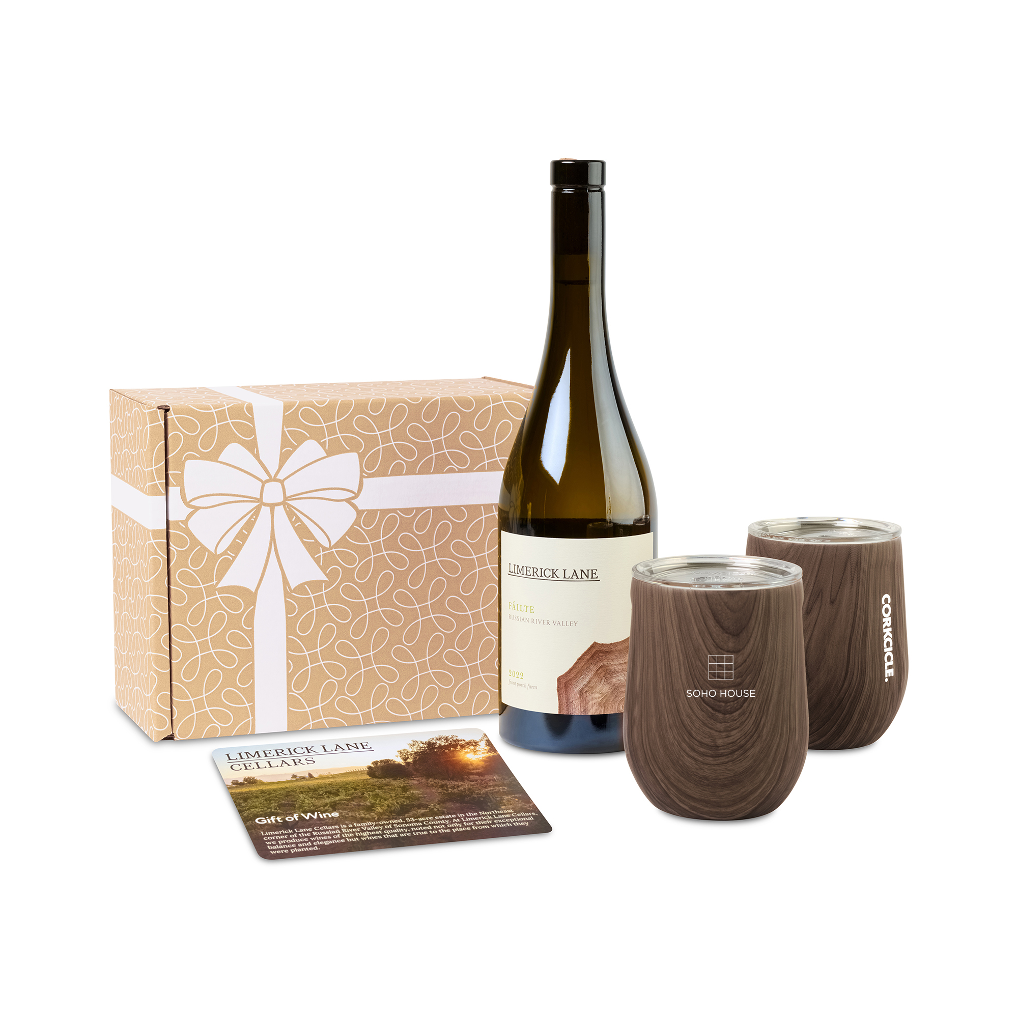 Limerick Lane Cellars A Toast To You Wine & Corkcicle® Stemless Gift Set-Gourmet Expressions