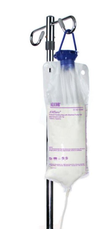 Alcor® AMSure® Enteral Feeding Pump Bag Set, 500 mL