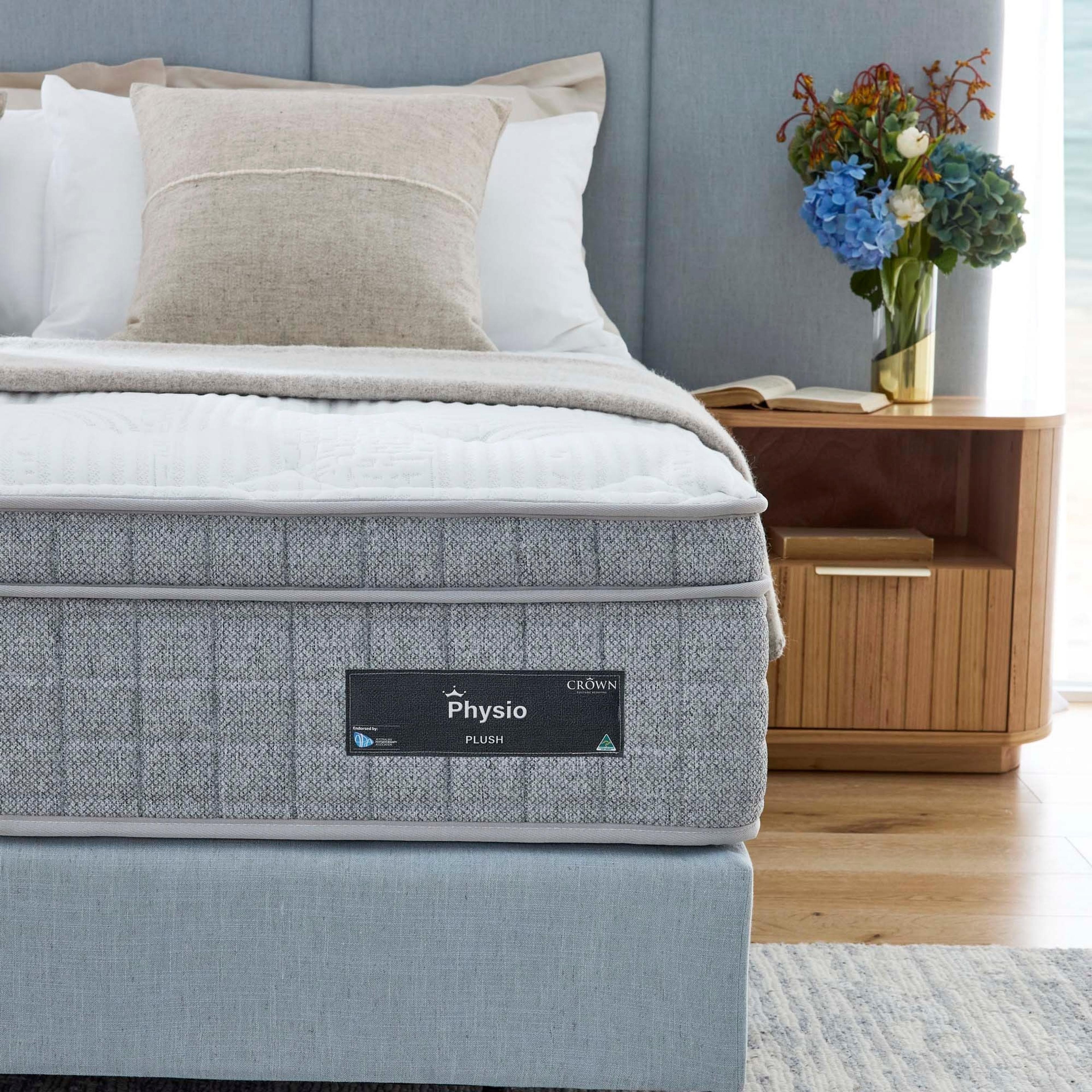 Lifestyle image of the  Crown Posture Bedding Physio Mattress, Medium from Forty Winks