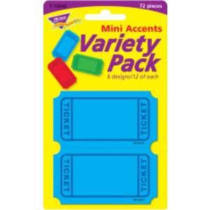 Winning Tickets Mini Accents Variety Pack, 72 ct