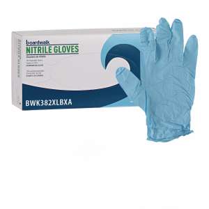 Boardwalk, Medical Grade Gloves, Nitrile, 5.0 mil, Powder Free, XL, Blue