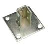 Superstrut Steel Squared Post Base With GoldGalv Finish For Single Strut