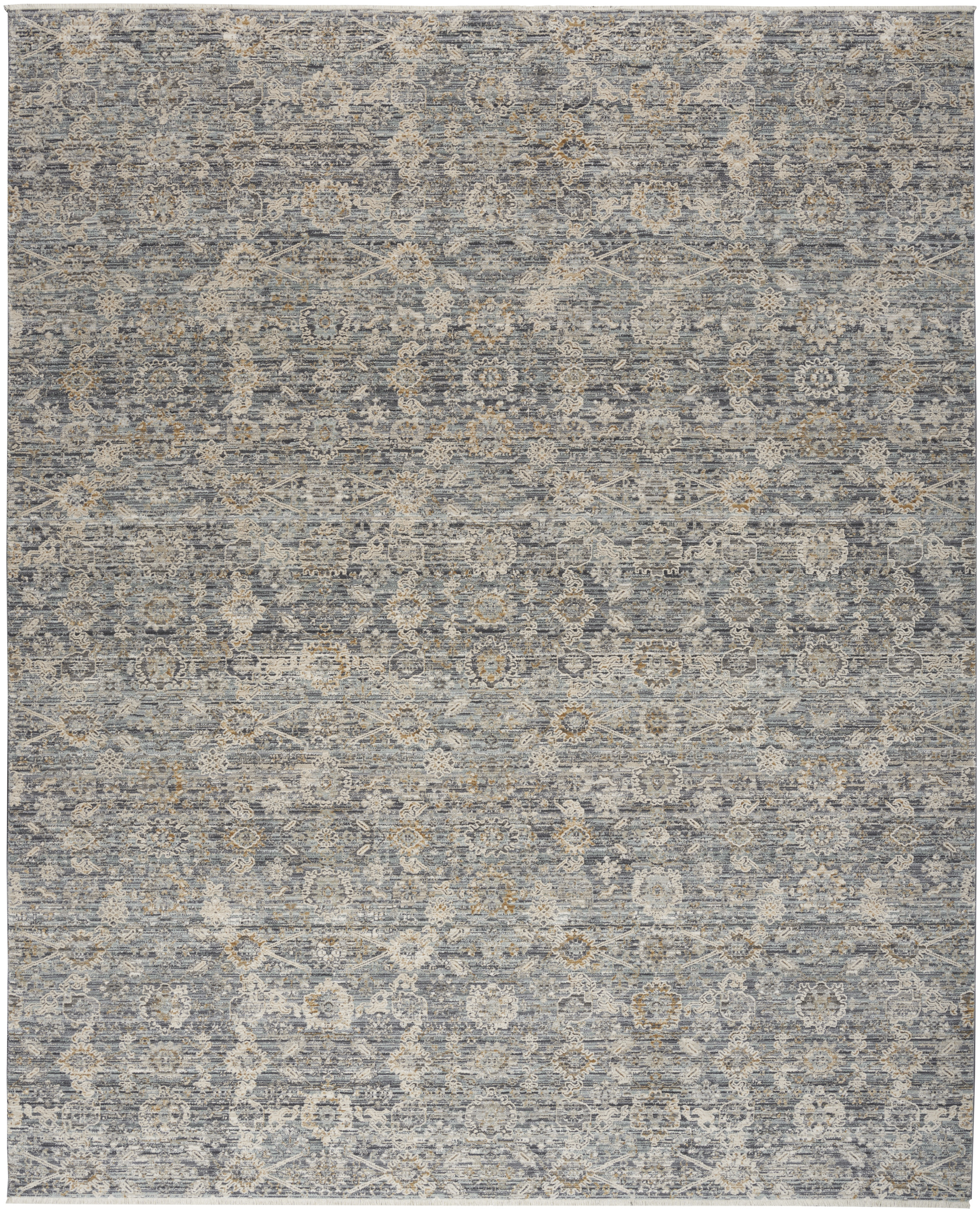 Nourison Lynx 5'3" x 7'10" Charcoal Vintage Indoor Rug