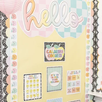 Fadeless Schoolgirl Style Bulletin Board Paper, Lemon Drop, 47.25" x 50', 1 Roll example 2
