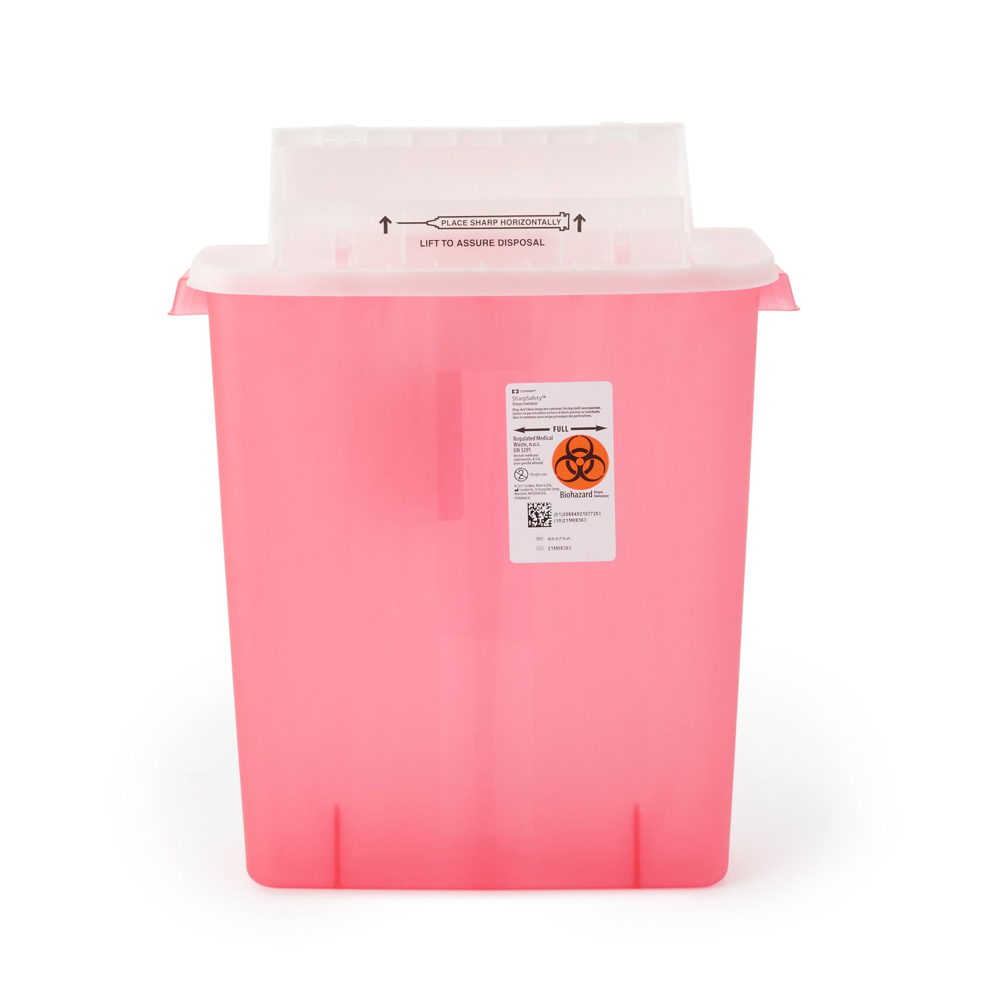 SharpStar™ In-Room™ Multi-purpose Sharps Container, 3 Gallon, 16½ x 13¾ x 6 Inch