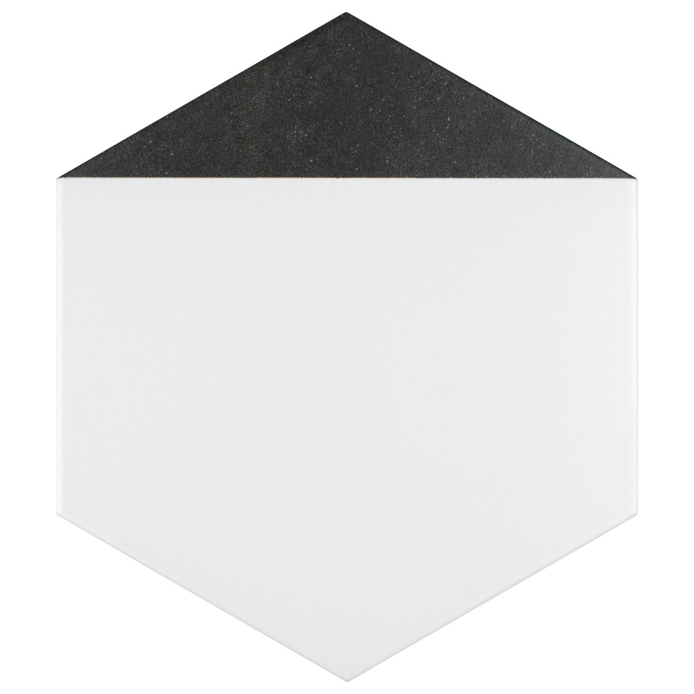 Peak Hex Nero 8-5/8 in. x 9-7/8 in. Porcelain Floor and Wall Tile