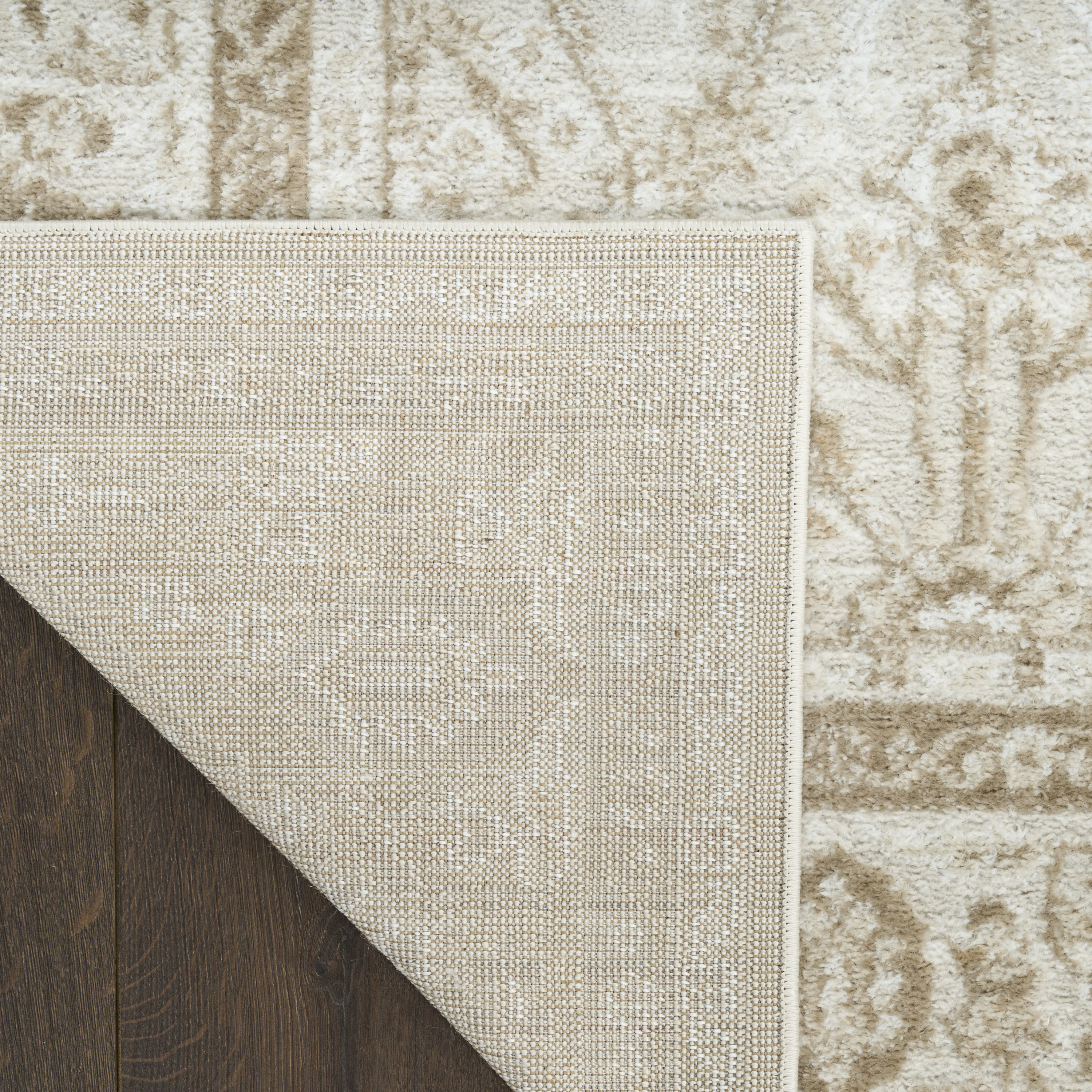 Nourison Dekor 7'10" x 9'10" Ivory Taupe Vintage Indoor Rug