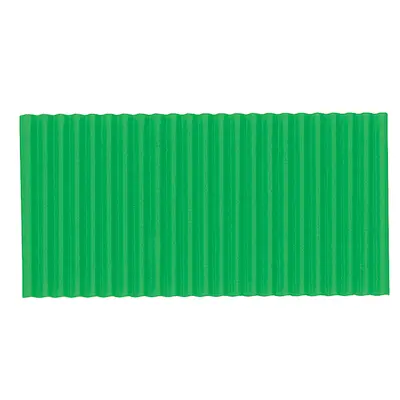 Corobuff Corrugated Paper, Apple Green, 48" x 25', 1 Roll