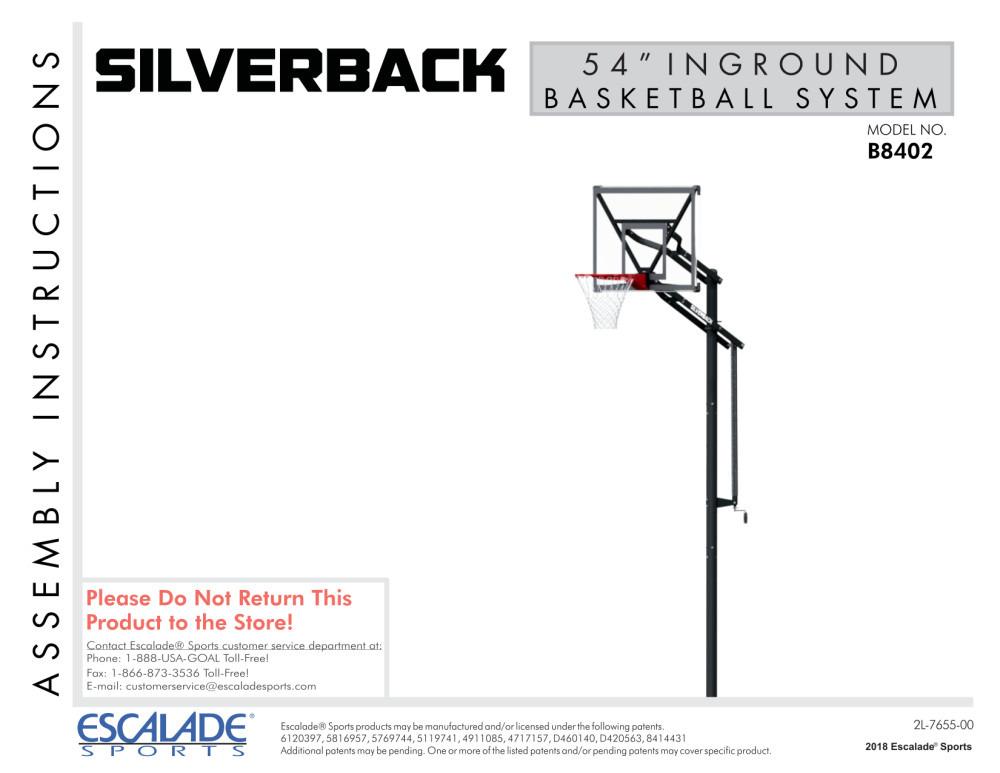 silverback 60 in ground basketball hoop
