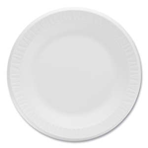 Dart, Concorde Foam Plate, 10.25" Dia, White