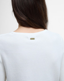 Ivy Striped Short-Sleeved Jumper Cloud