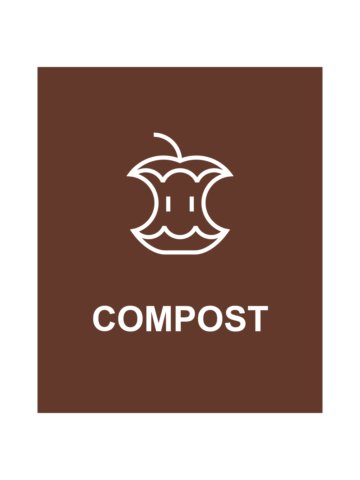 SPECTRUM – Sign – Compost – Brown-White
