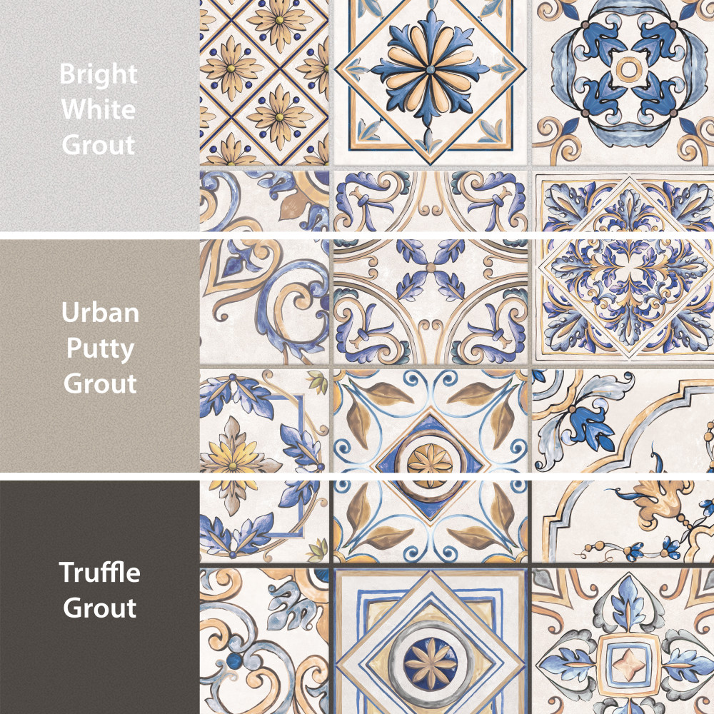 Toscana Giotto Decoro Mix 7-7/8 in. x 7-7/8 in. Porcelain Floor and Wall Tile
