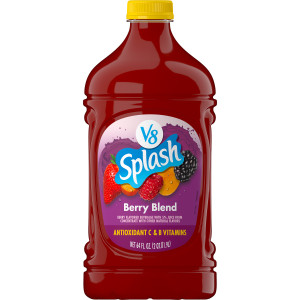 V8 Splash® Berry Blend Flavored Juice Beverage, 64 fl oz Bottle (6 Pack)