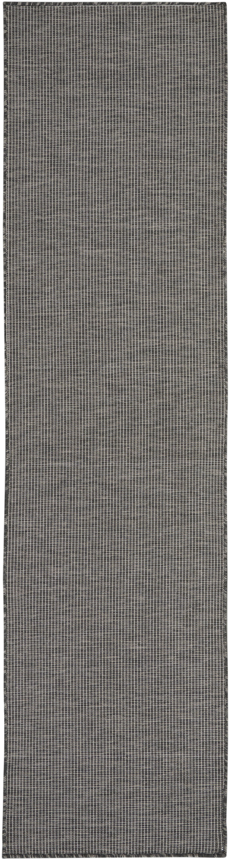 Nourison Positano 2' x 6' Charcoal Modern Rug