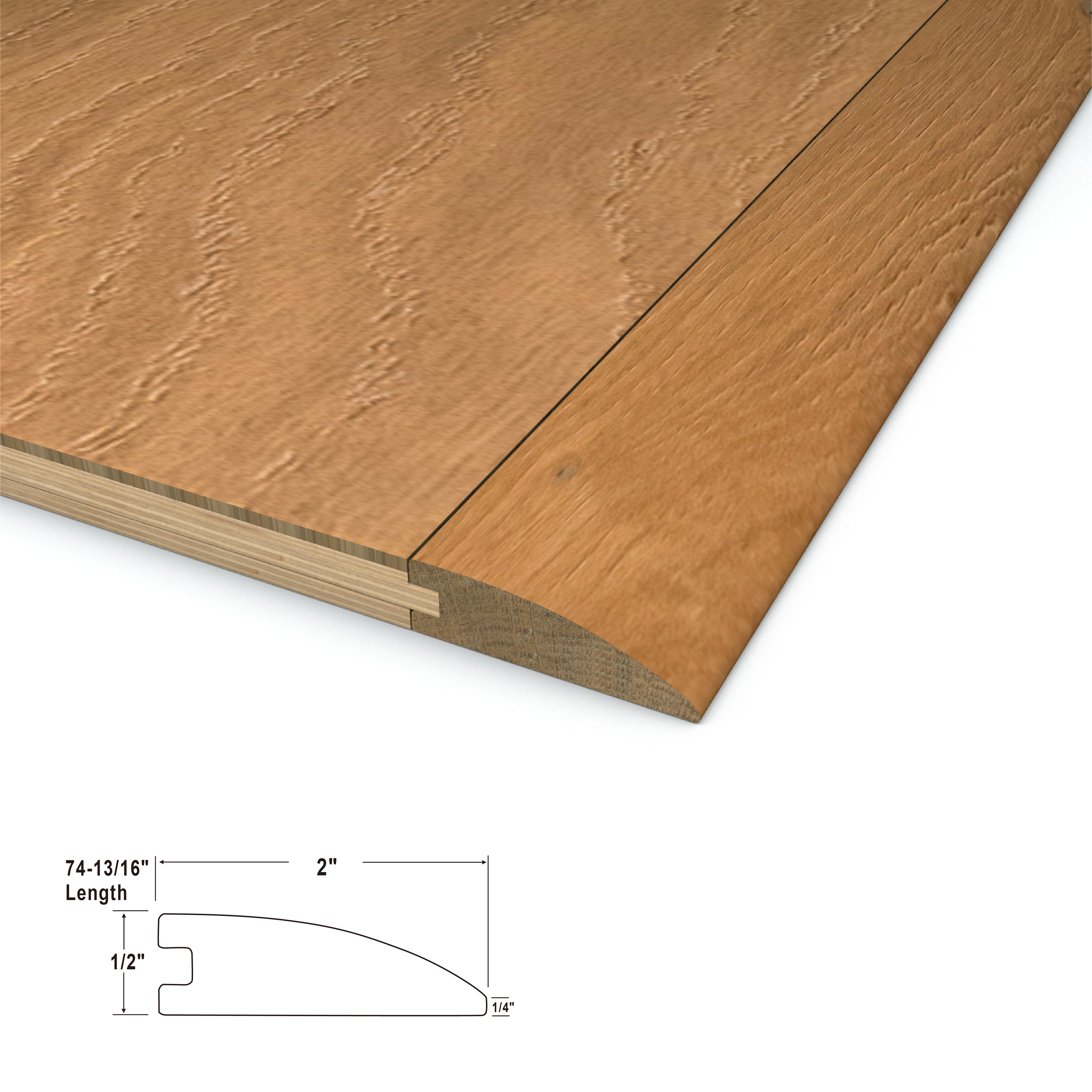 Vintage Vine Cali Hardwoods Reducer Flush view 3