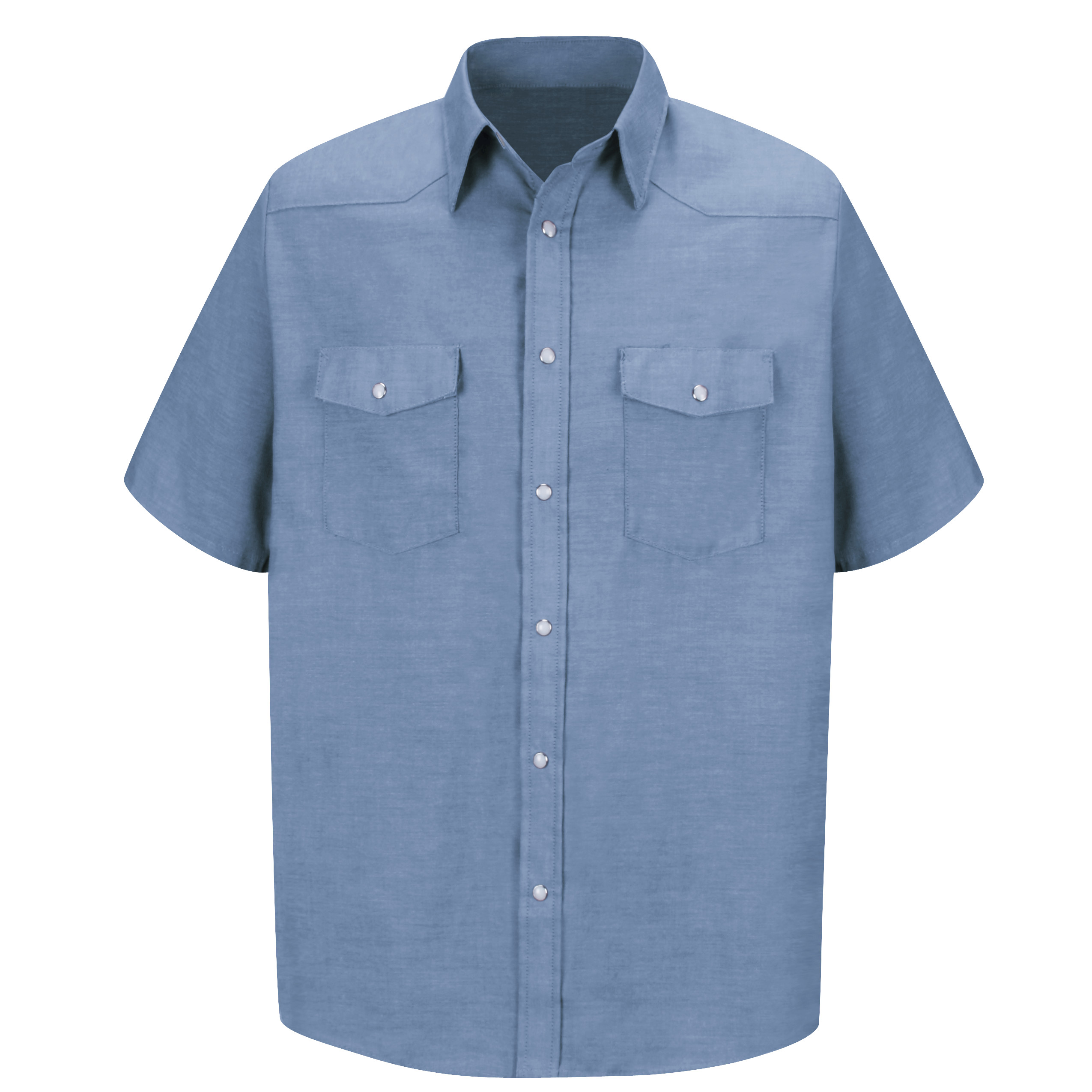 Men‘s Short Sleeve Deluxe Western Style Shirt-Red Kap