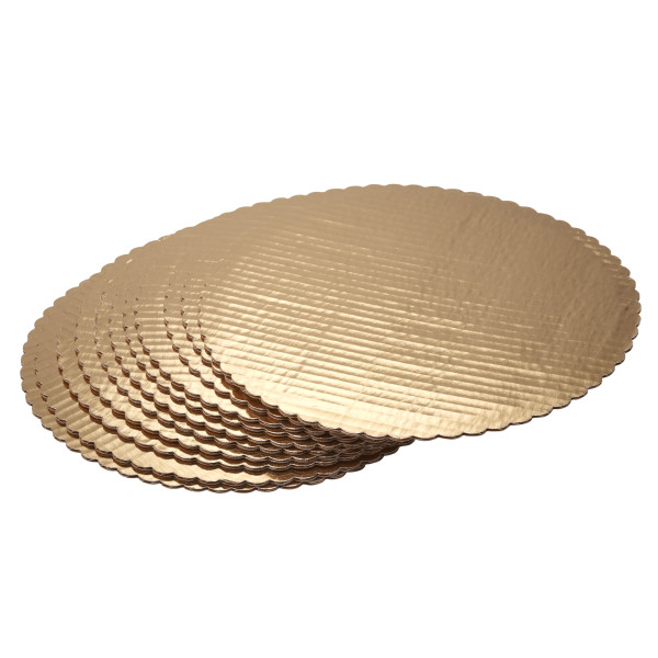 12" Round Gold Cake Board