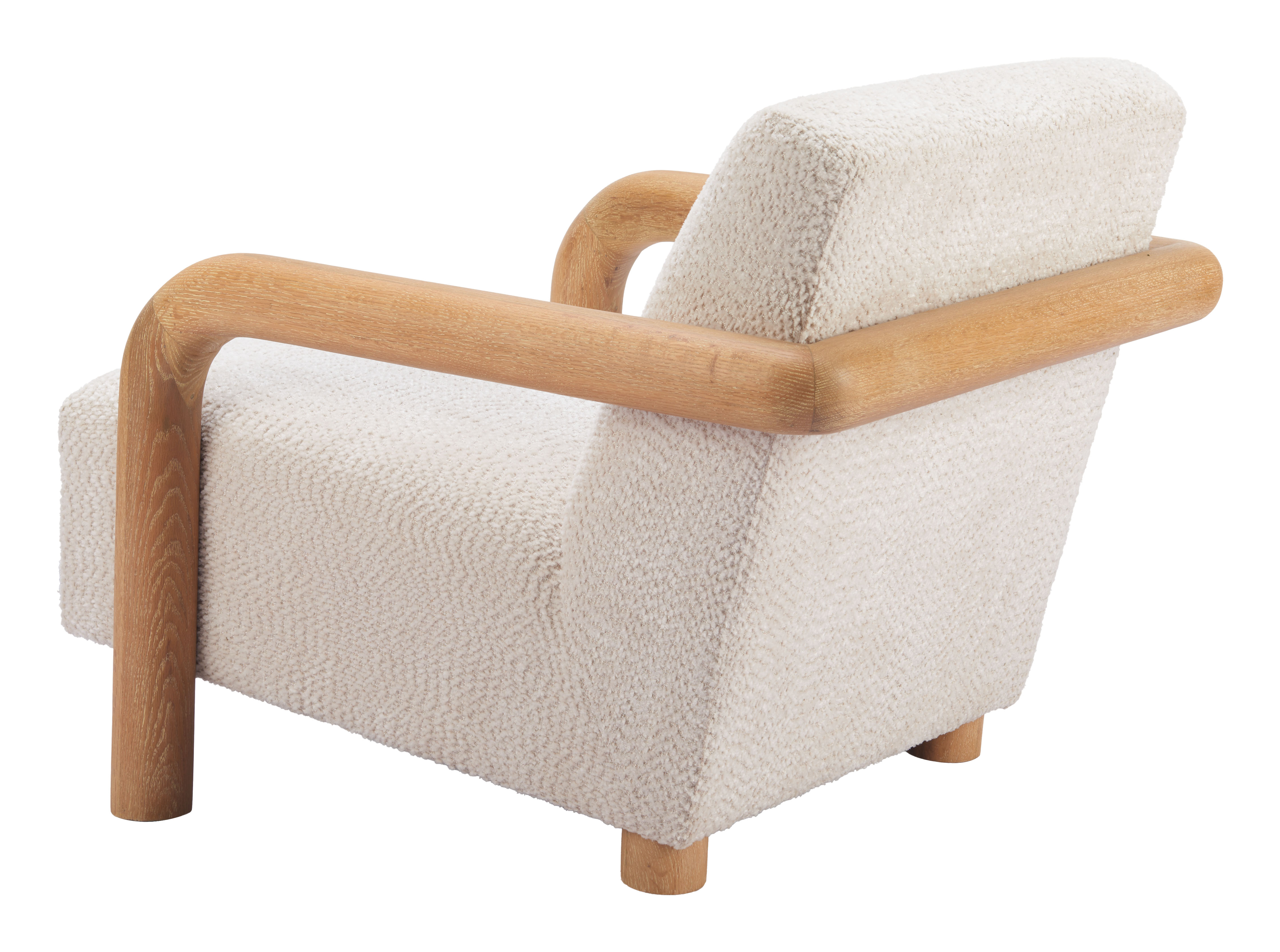 Subliem Accent Chair Cotton White product image