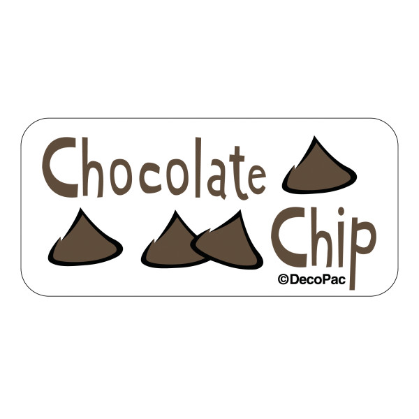 Chocolate Chip Label PhotoCake® Edible Image® Merchandising Label