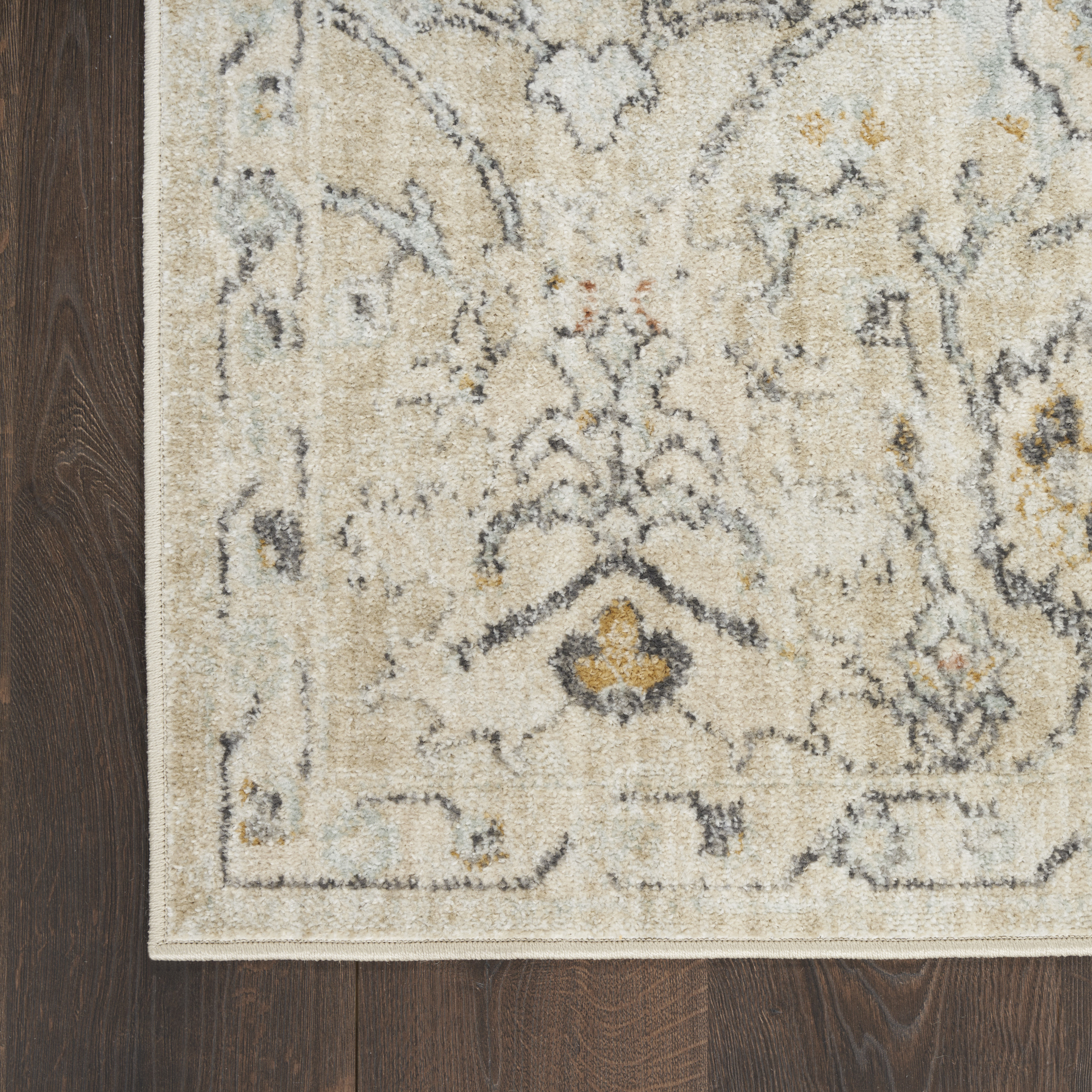 Nourison Oushak Home 2' x 4' Cream Vintage Indoor Rug