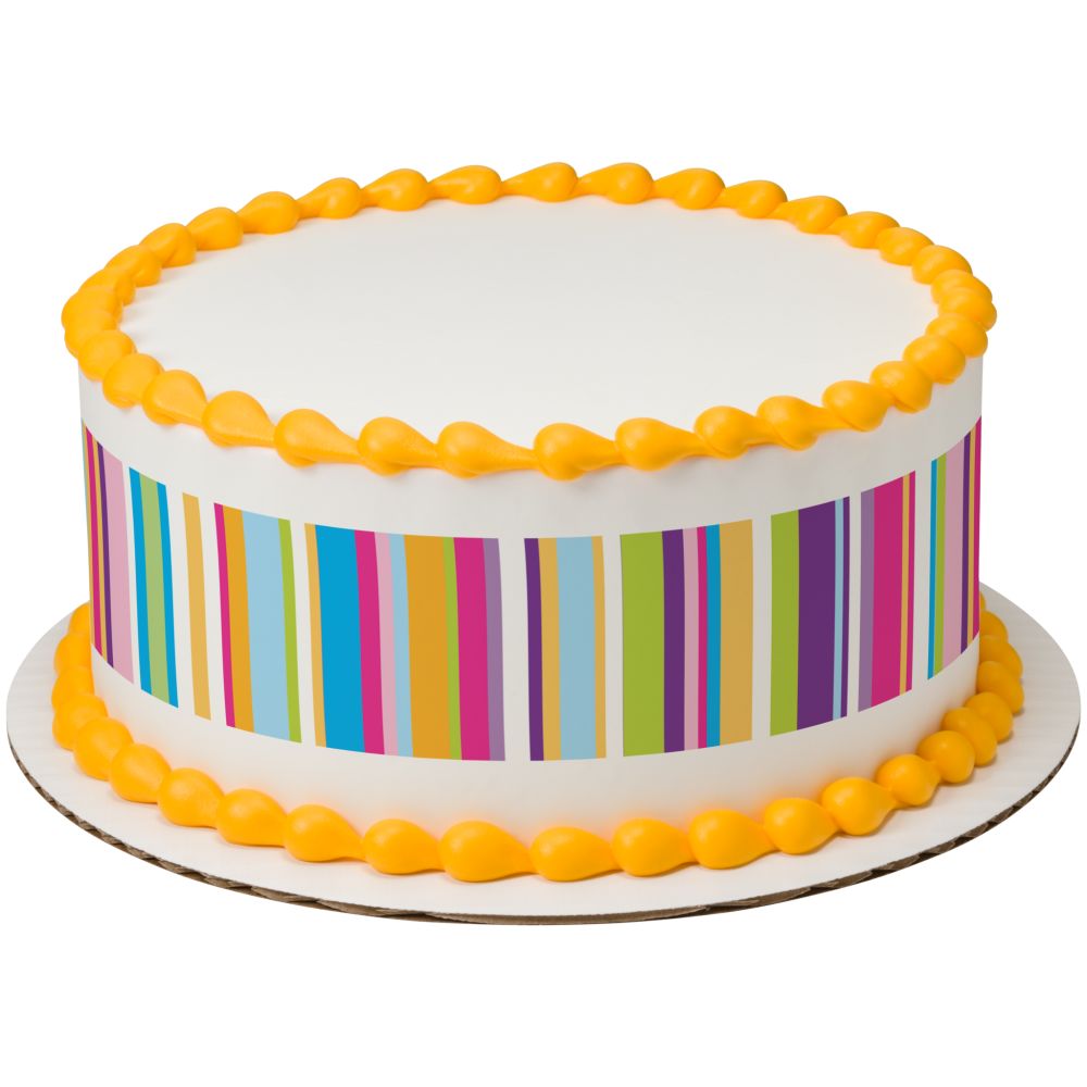 Image Cake Happy Variety Stripes