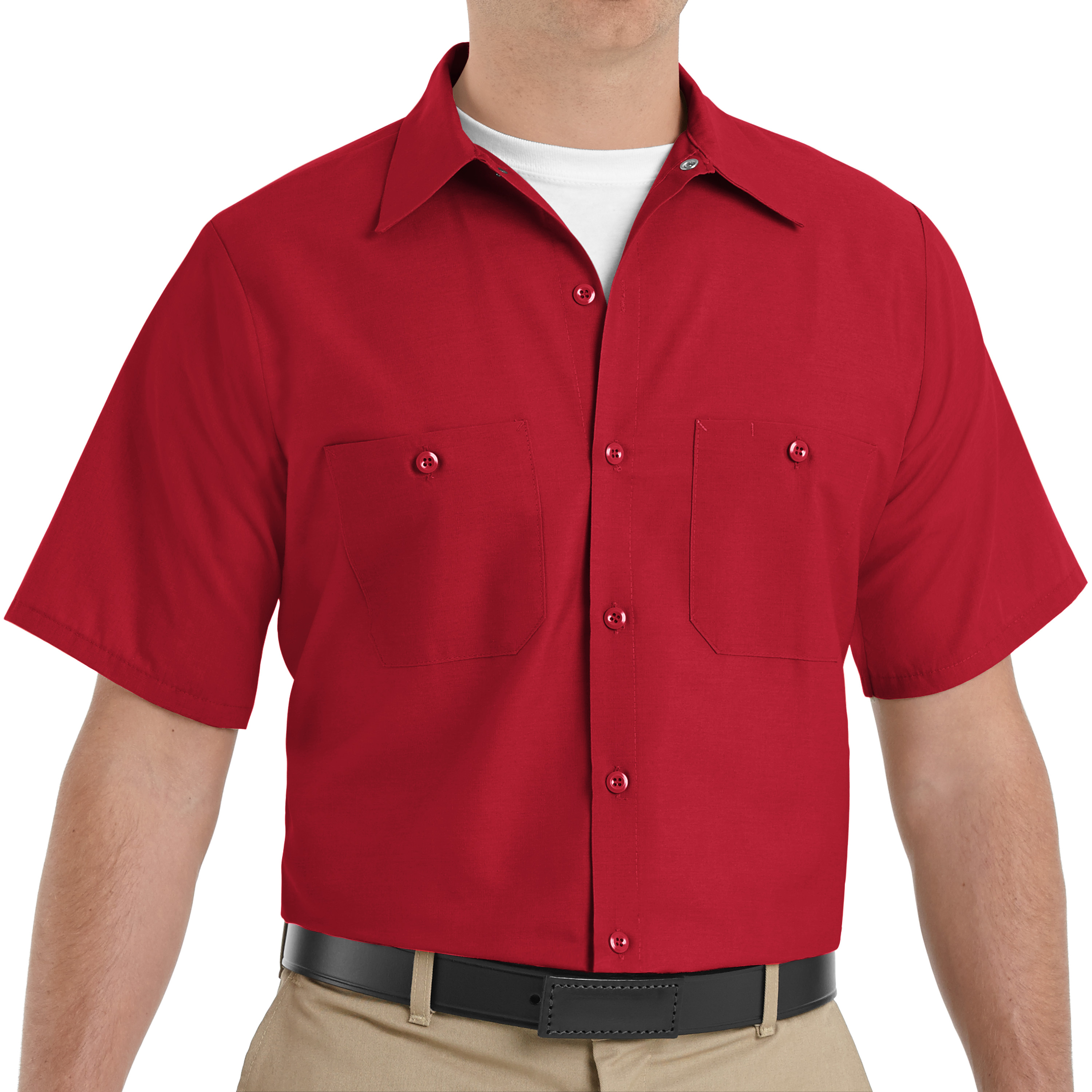 Red Kap Men's Short Sleeve Industrial Work Shirt - Picture 71 of 84
