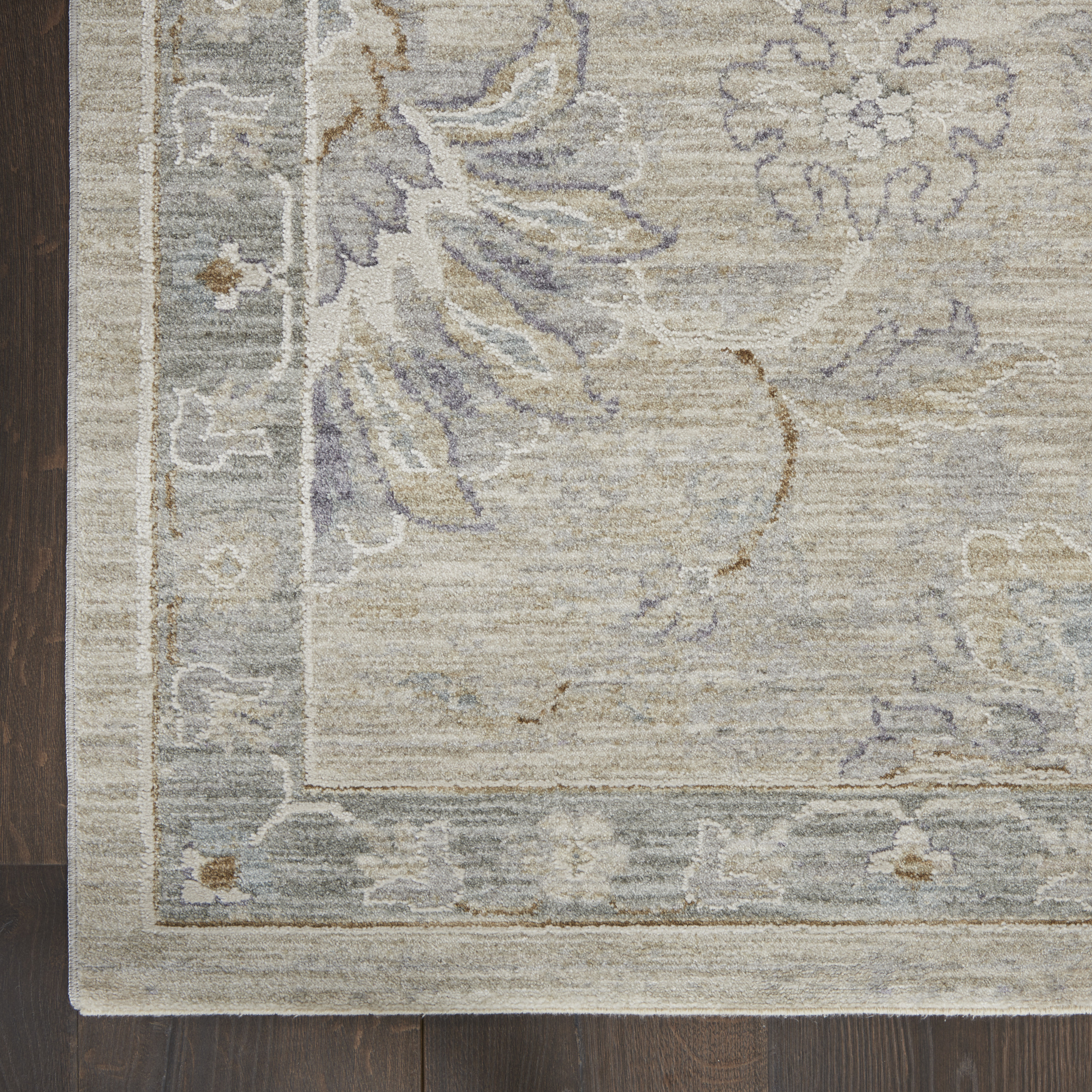 Nourison Infinite 7'10" x 10'4" Light Grey Vintage Indoor Rug