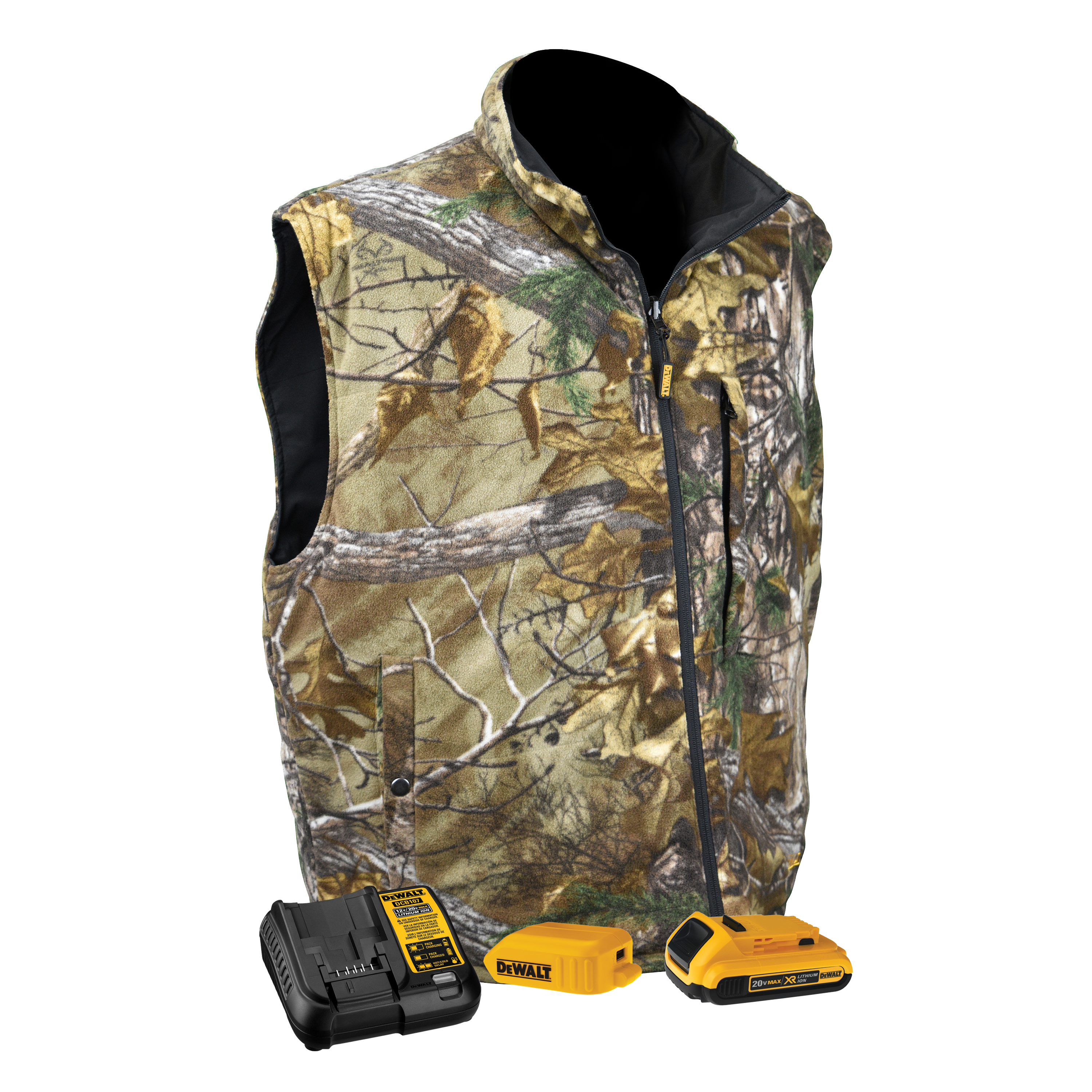 DEWALT®  Realtree Xtra® Men's Camouflage Fleece Heated Vest