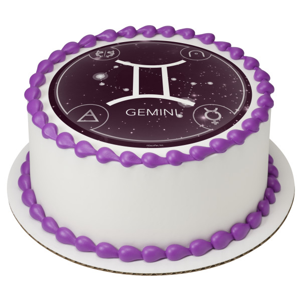 Zodiac Gemini PhotoCake® Edible Image®