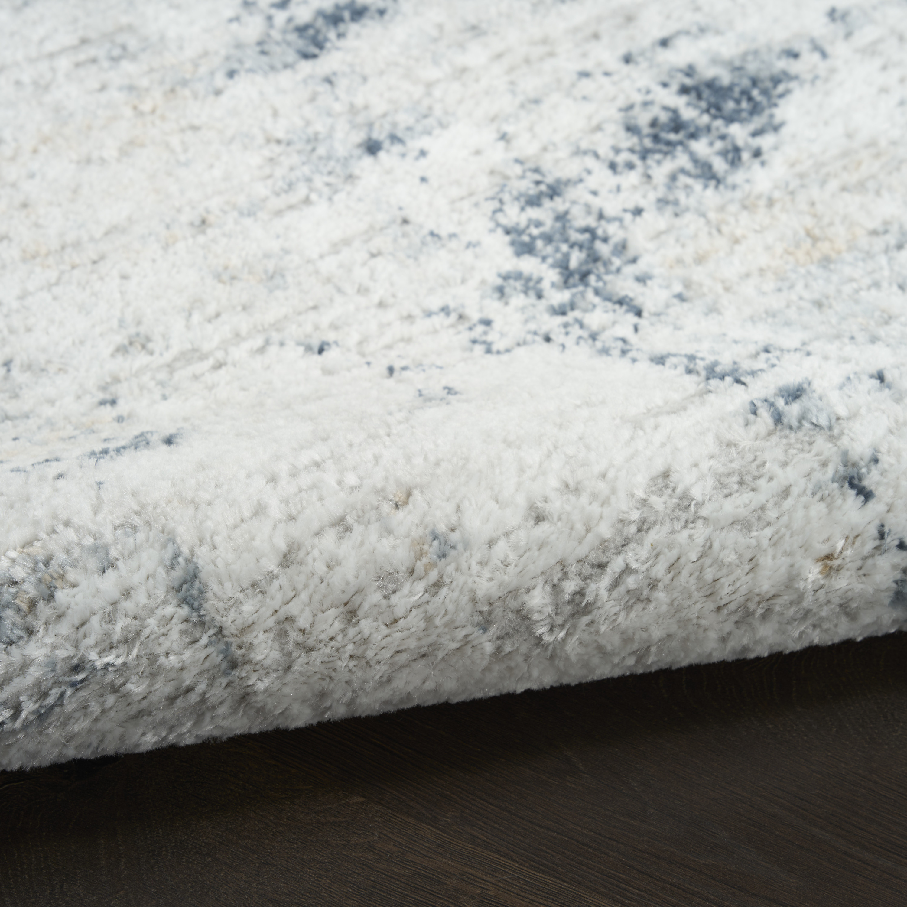 Nourison Dekor 4' x 6' Grey Navy Modern Indoor Rug